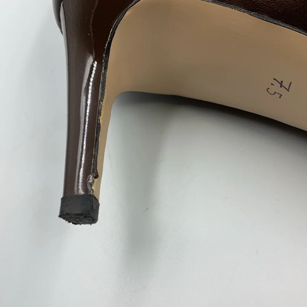 High heel leather boots. - Picture 5 of 6